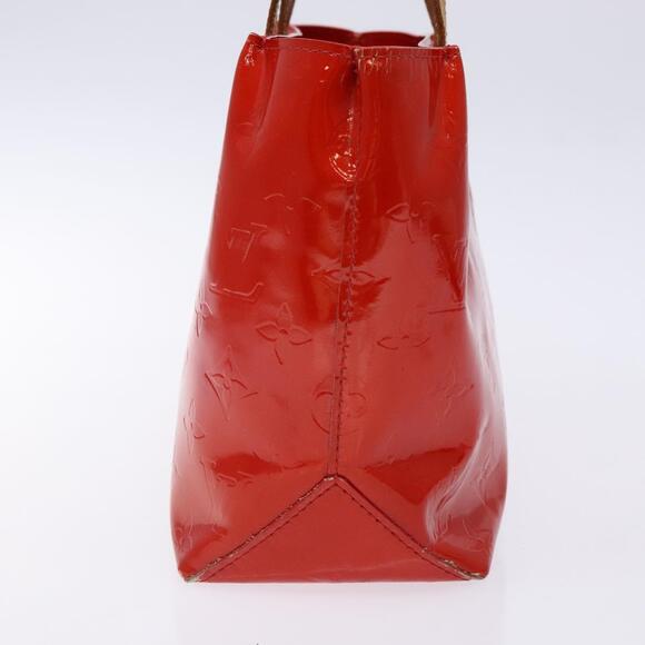 LOUIS VUITTON Monogram Vernis Reade PM Hand Bag Red Rouge M91088 - Picture 5 of 12